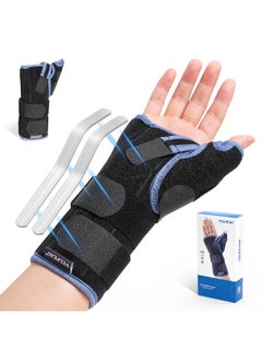 Wrist Brace With Thumb Spica Splint For De Quervain'S Tenosynovitis, Carpal Tunnel Pain, Stabilizer For Tendonitis, Arthritis, Sprains & Fracture Forearm Support Cast (Regular, Right Hand-S)