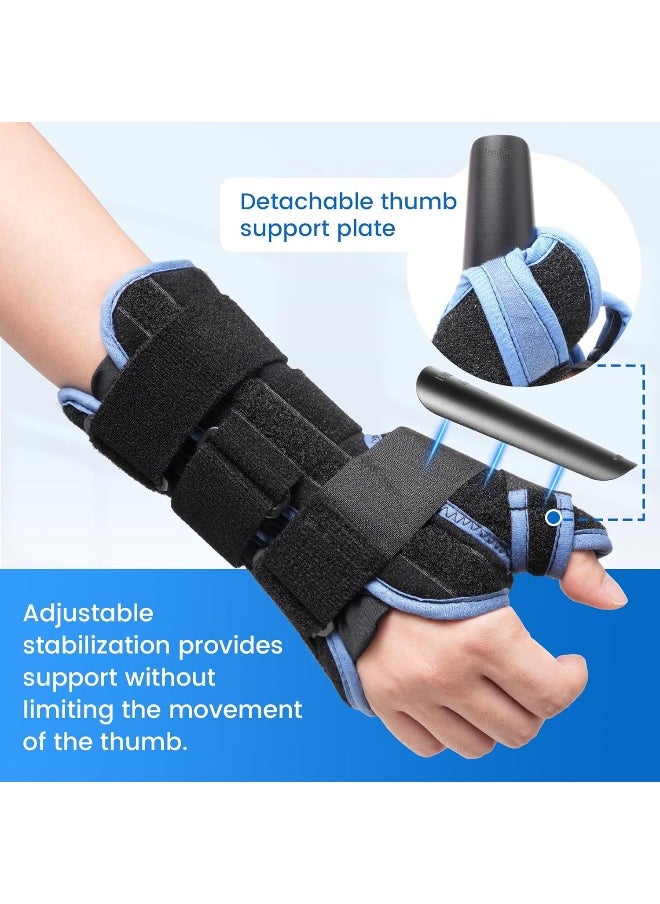 Velpeau - Wrist Brace With Thumb Spica Splint For De Quervain'S Tenosynovitis, Carpal Tunnel Pain, Stabilizer For Tendonitis, Arthritis, Sprains & Fracture Forearm Support Cast (Regular, Right Hand-S) - Image 1