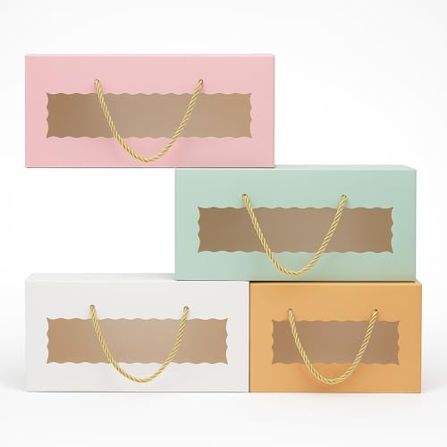 mudrit Hamper Gift Boxes with Twine Handle, Premium Packaging for Diwali, Party Favors, Weddings, Birthday, Festive Gifting, Size - 13.5 x 6 x 3.25 inches (Sea Green, Pack of 10) - Image 5
