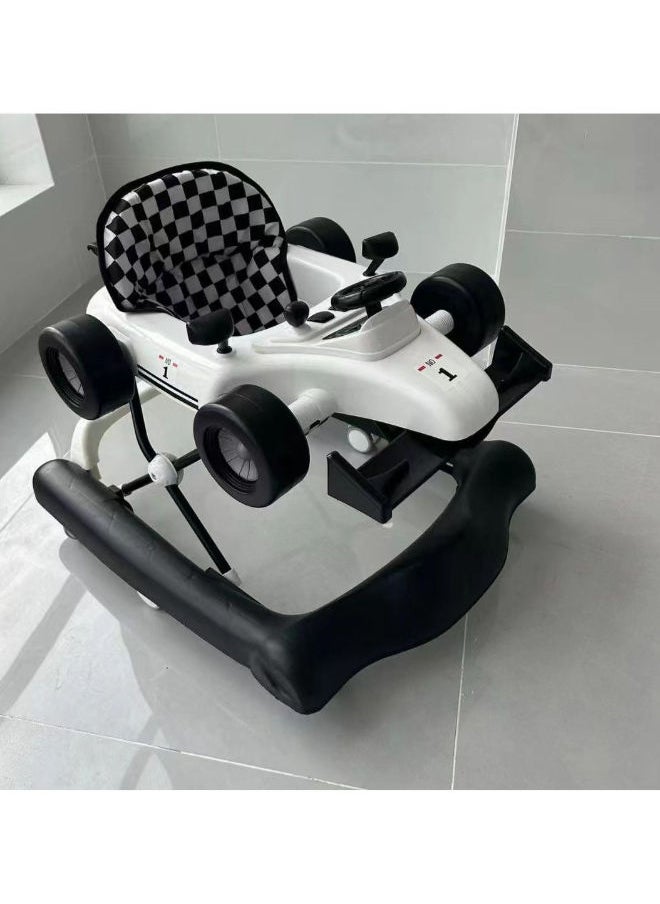 umbrella - 3-in-1 Multifunctional Baby Walker in the Shape of a Car with Brakes - Image 1