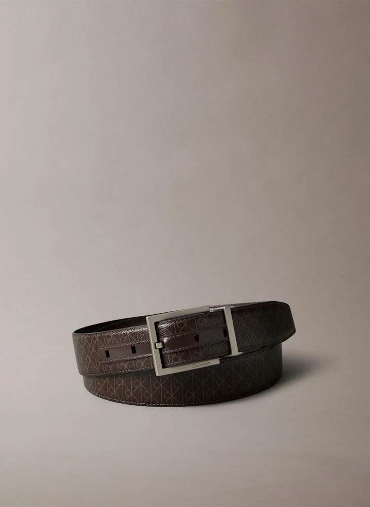 CALVIN KLEIN SQUARE BUCKLE allocated hole belt