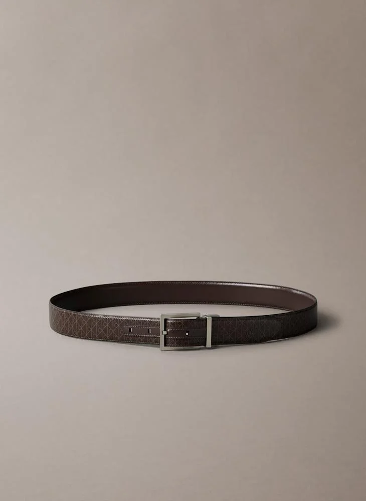 CALVIN KLEIN SQUARE BUCKLE allocated hole belt