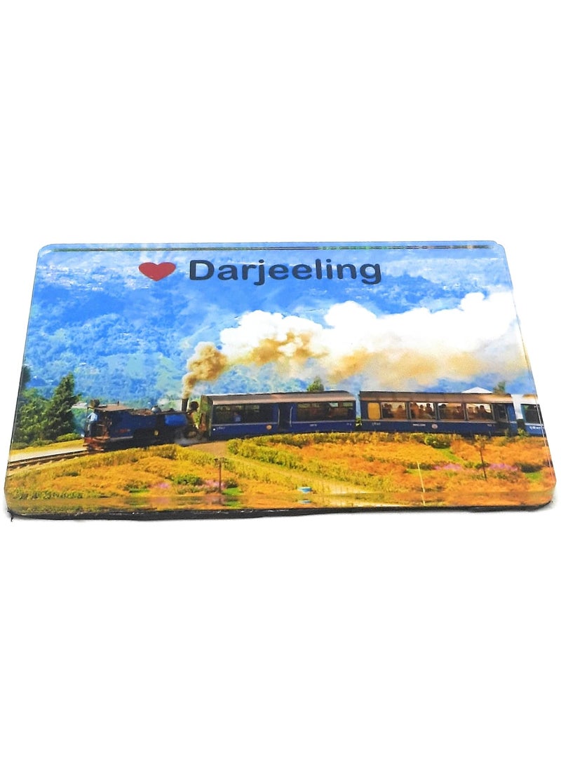 HiyaaV HiyaaV Darjeeling Toy Train West Bengal Travel Souvenir Refrigerator Gift Fridge Magnet Multicolor 