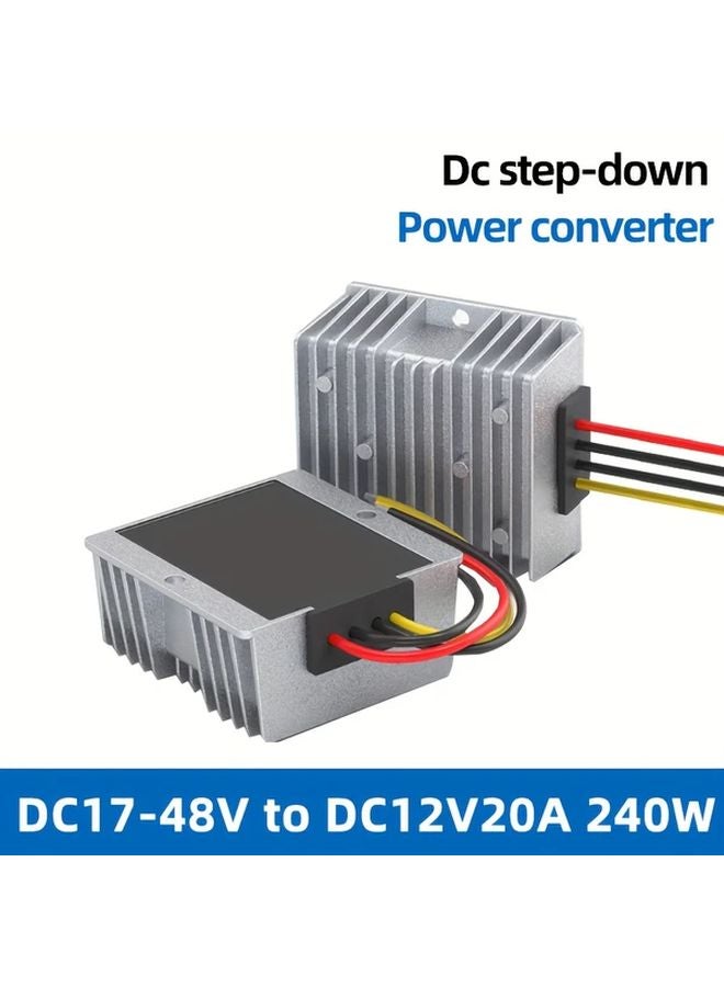 RT1212 محول طاقة DC خافض للجهد من 17-48 فولت إلى 12 فولت 20 أمبير 240 واط بتصميم مضغوط مطبوع ثلاثي الأبعاد - Image 2