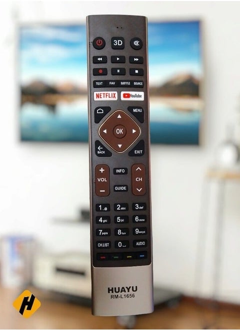 جهاز تحكم عن بعد للتلفزيون الذكي Haier بديل لجهاز التحكم عن بعد لتلفزيون Haier الذكي Lcd LED مع أزرار فيديو Youtube Prime وNetflix