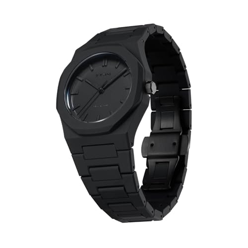 D1 Milano Polycarbon Unisex Luxury Watch, Polycarbonate Quartz Movement, Polycarbonate Strap, 50M Water Resistant Timepiece, Black Dial, 2 Years Warranty - PCBU01 - Image 2