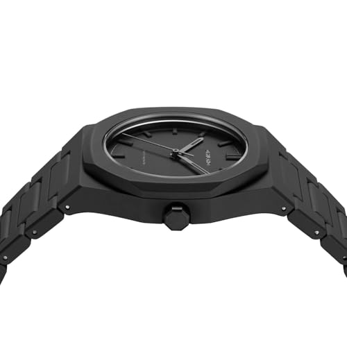 D1 Milano Polycarbon Unisex Luxury Watch, Polycarbonate Quartz Movement, Polycarbonate Strap, 50M Water Resistant Timepiece, Black Dial, 2 Years Warranty - PCBU01 - Image 3