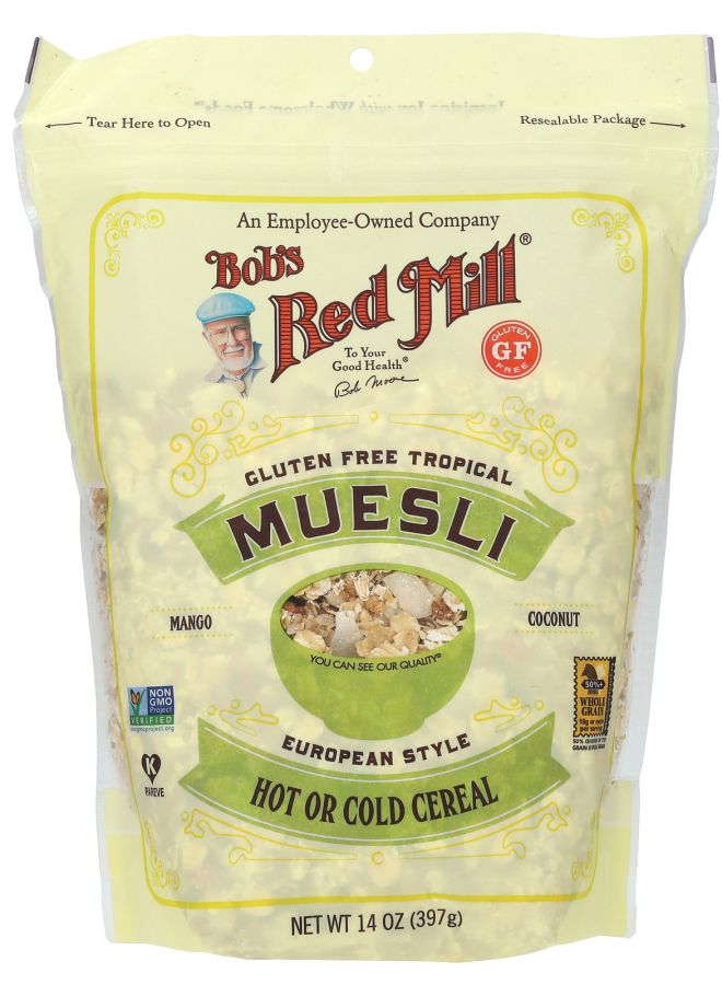 Bob's Red Mill Gluten Free Tropical Muesli Mango Coconut 14 oz (397 g)