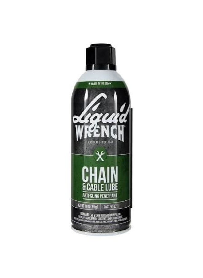 Liquid Wrench L711 Chain & Cable Lube - 11 oz. Anti-Sling Penetrant - Image 1