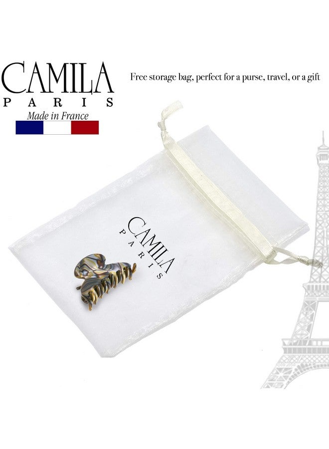 Paris Cp3061 French Hair Clip For Women, Handmade, Onyx, Small, Girls Hair Claw Clips Jaw, Durable Styling Hair Accessories For Women, Strong Hold No Slip Grip, Made In France