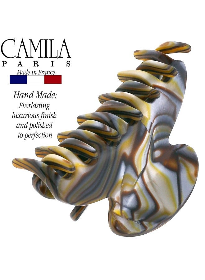 Paris Cp3061 French Hair Clip For Women, Handmade, Onyx, Small, Girls Hair Claw Clips Jaw, Durable Styling Hair Accessories For Women, Strong Hold No Slip Grip, Made In France