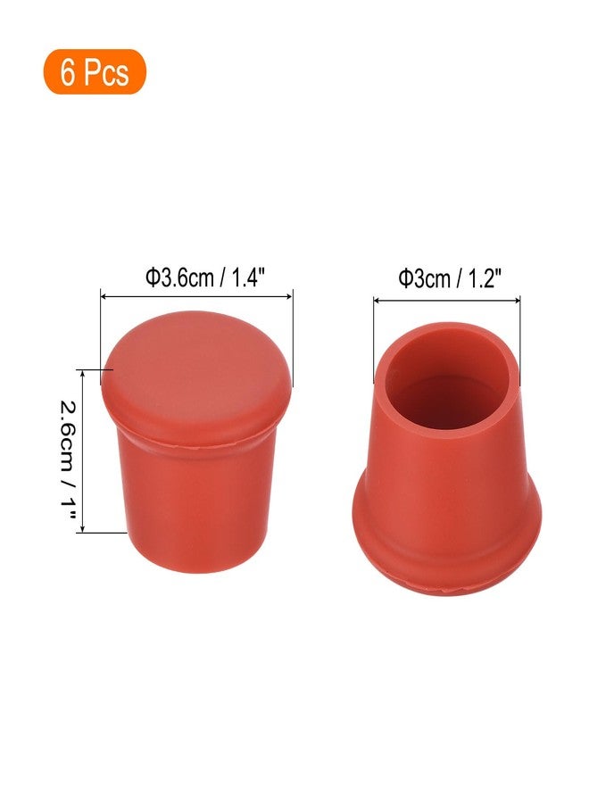 ميكسينيتي مجموعة سدادات زجاجات النبيذ من ميكانيكسي، 6 قطع، سدادات محكمة الإغلاق، سدادات قابلة لإعادة الاستخدام، سدادات مطاطية حمراء للزجاجات، مثالية للحفلات والمطبخ المنزلي وتخزين المشروبات - Image 2