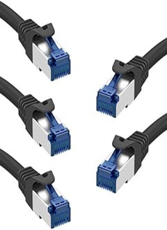 KabelDirekt 720 1.5m x5 Ethernet, patch & network cable (transfers gigabit internet speed, ideal for 1Gbps networks/LANs, routers, modems, switches, RJ45 plug ) black/silver