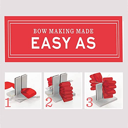 Bowdabra Bow Maker with Large Bowdabra, Mini Bowdabra, 100yd Gold Bow Wire for Ribbon Gift Bows, Swags, Decorations, Hair Bows, Party Favors, Corsages, Wreath Bows, Christmas Decor - Image 3