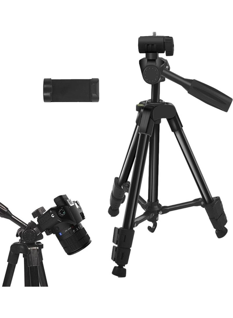 Camera-Tripod, Professional Aluminum Heavy Duty Tripod Stand for Mirrorless Camera/DSLR/Cell Phone/Camcorder, with Travel Bag F-10T  - Image 3