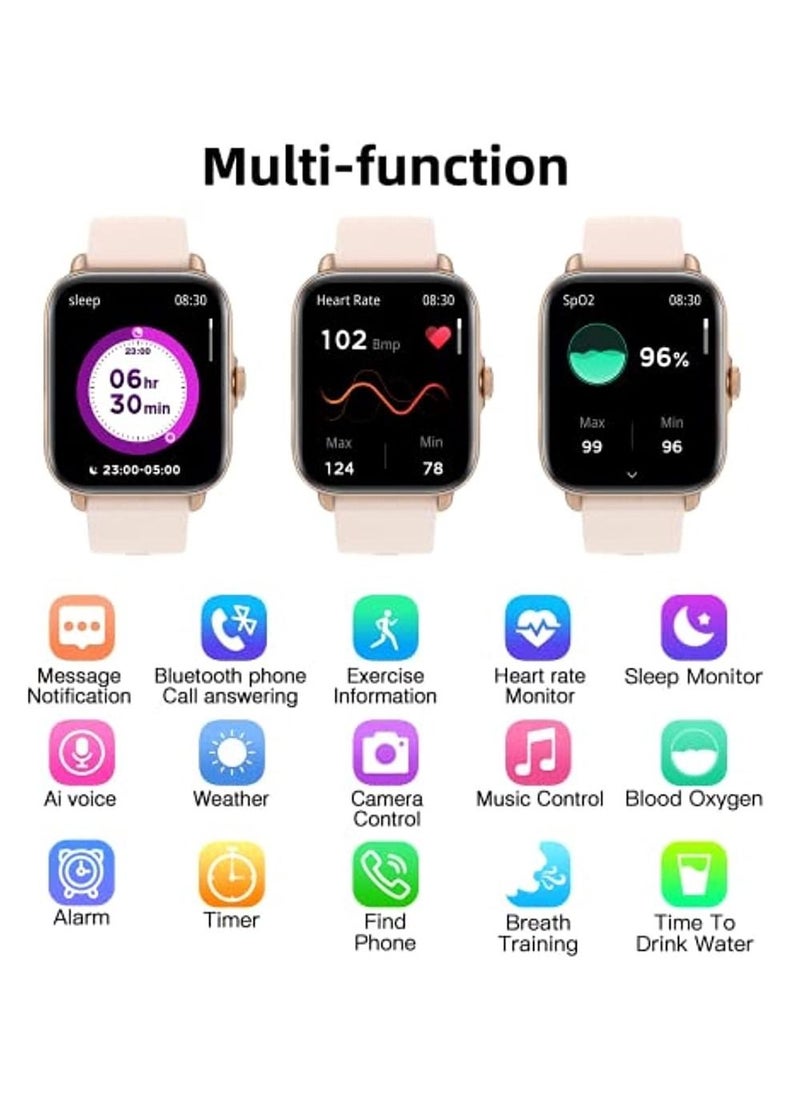 Generic - Smart Watch With Phone Function Make/Answer Call Ai Voice Control Smartwatch With 28 Sport Mode Pedometer Blood Oxygen Heart Rate Sleep Monitor Fitness Watch For Android Ios Phones - Image 1