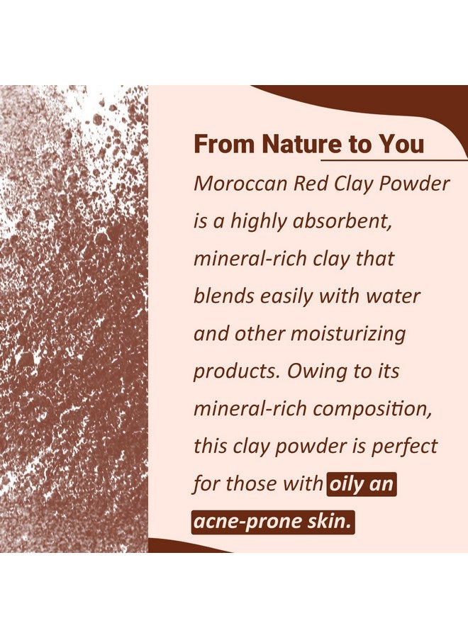 minature مسحوق الطين الأحمر من مي ناتشر راسول | لتنظيف عميق للوجه، توحيد لون البشرة، حب الشباب والعناية بالشعر | لجميع أنواع البشرة واستخدام مشترك | 100% نقي وعشبي قناع للعناية بالشعر والبشرة | 227 جرام (8 أوقية) عبوة من 2 - Image 2