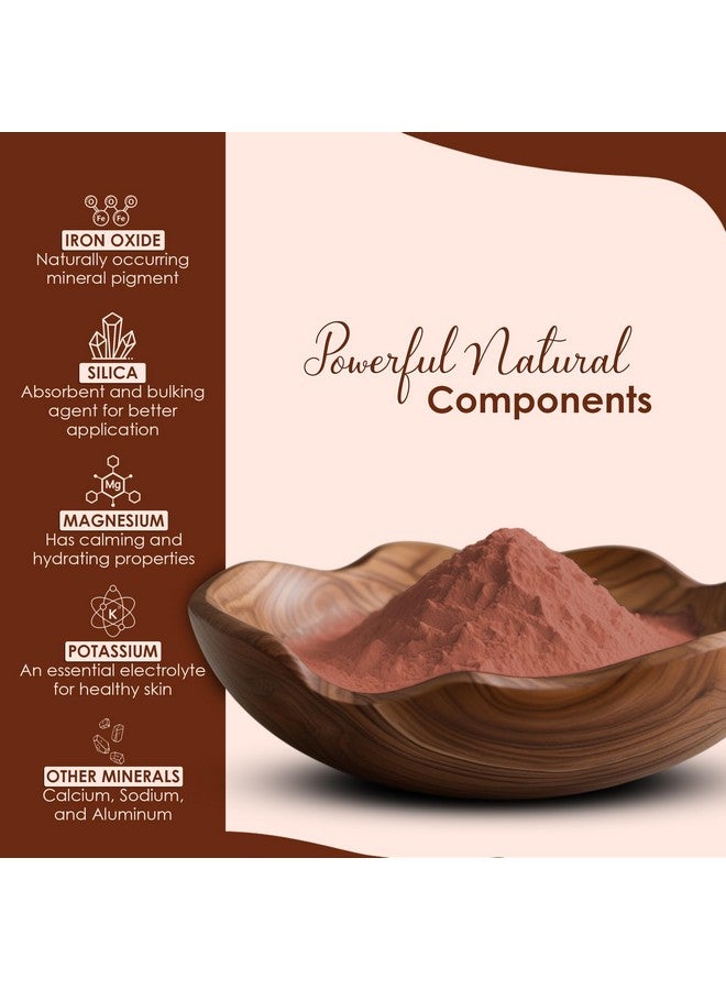 minature مسحوق الطين الأحمر من مي ناتشر راسول | لتنظيف عميق للوجه، توحيد لون البشرة، حب الشباب والعناية بالشعر | لجميع أنواع البشرة واستخدام مشترك | 100% نقي وعشبي قناع للعناية بالشعر والبشرة | 227 جرام (8 أوقية) عبوة من 2 - Image 4