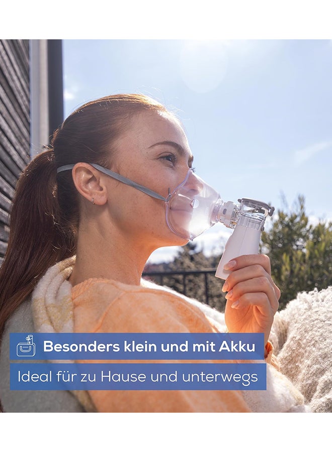 Beurer Renewed - Beurer IH 57 Inhaler, nebulization with vibrating membrane technology and aerosol with rechargeable battery, for use in colds, asthma and other respiratory tract diseases - Image 2
