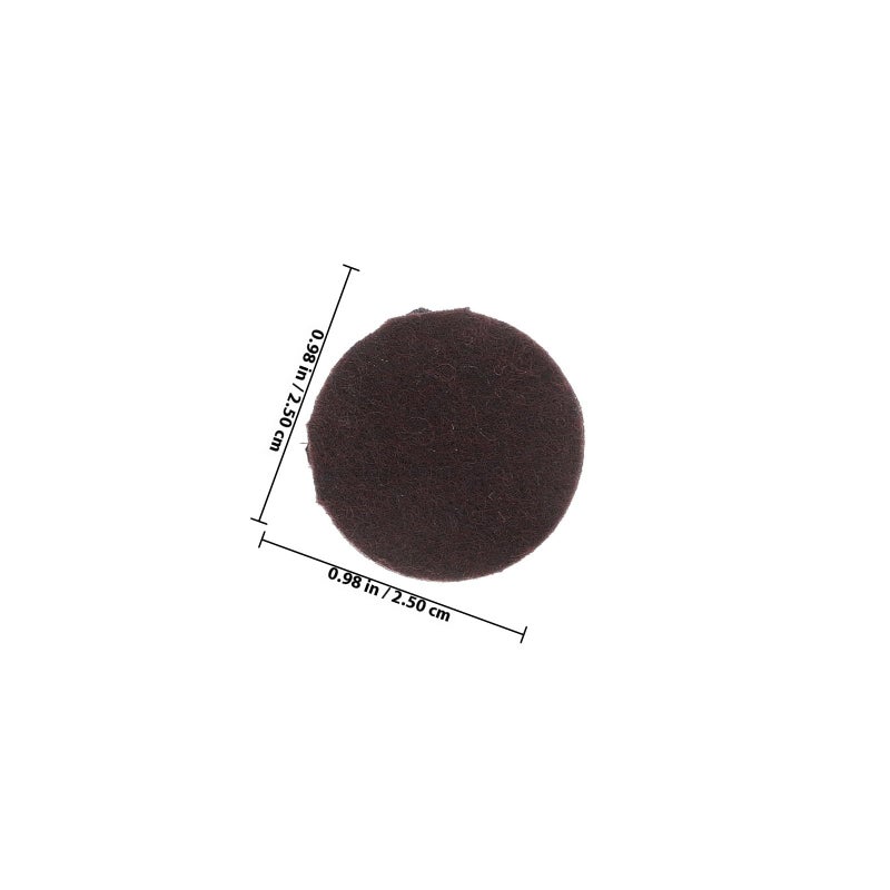 Self Adhesive Felt Furniture Pads Brown 25 4mm Round 24pcs Non Slip Floor Protectors - Image 3