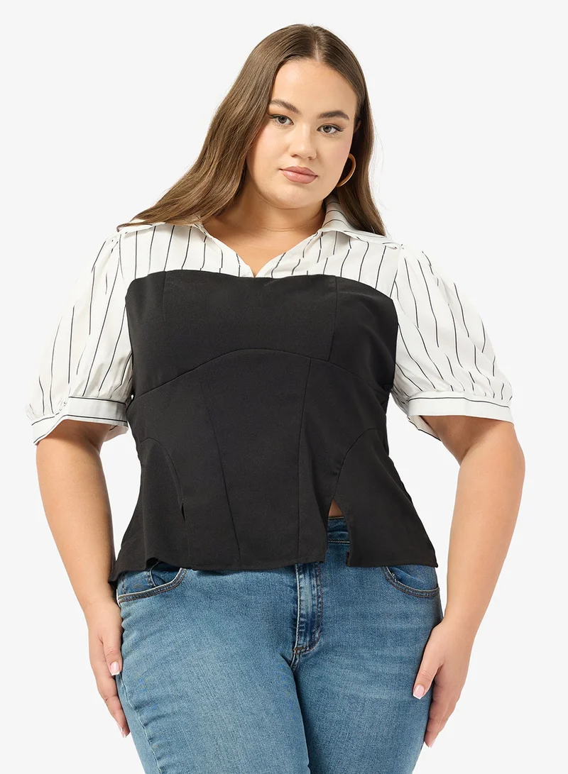 جينجر بلس صدرية ضيقة