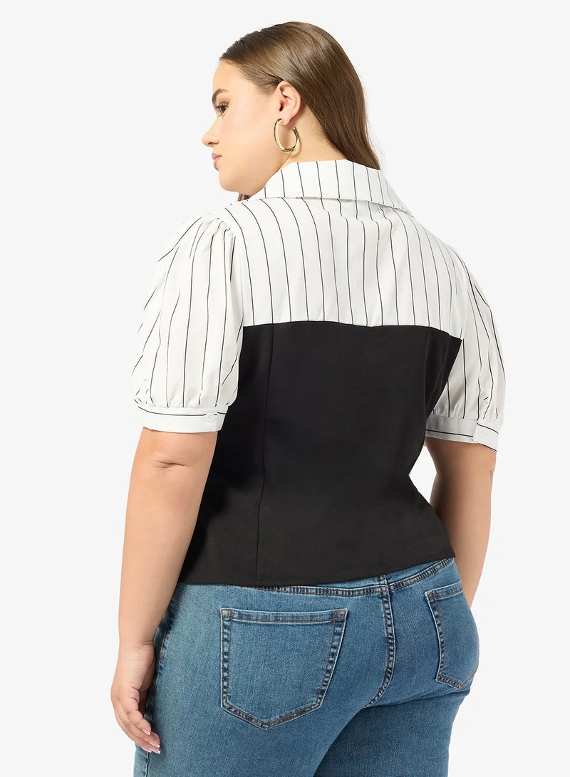 جينجر بلس صدرية ضيقة