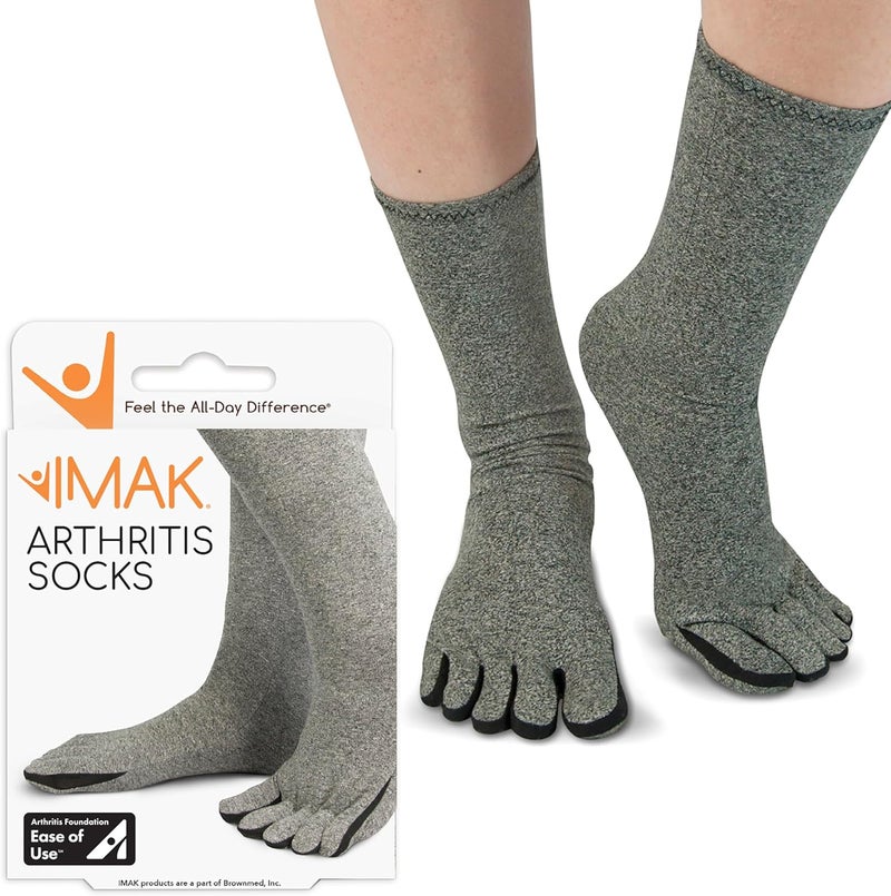 IMAK Compression Arthritis Socks for Circulation and Travel - Medium - Image 1