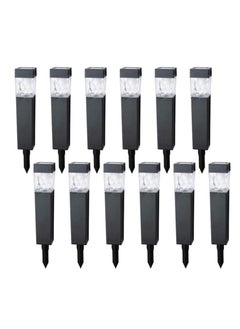 Generic Set of Bright Warm Yellow Solar Powered LED Garden Lights for Lawn, Patio, Yard,12 Pcs  - Image 1