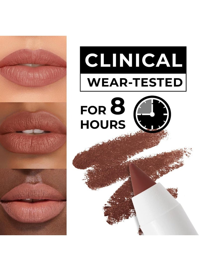 لاميل Lamel Matte Gel Lip Liner Pencil - Weightless & CreamyTexture - Sharpenable - Longwear & Waterproof - High Pigmented & Flawless Finish - Cruelty-free & Paraben-Free - 403, 1,7g/0.05oz. (Burnt Ocher) - Image 2