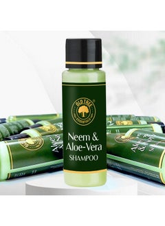 أولد تري مجموعة أدوات العناية بالشعر من Old Tree Neem & Aloevera سعة 30 مل - (مجموعة من 100 قطعة) | مجموعة شامبو بحجم مناسب للسفر وغرف الفنادق وبيوت الضيافة | وسائل الراحة والإكسسوارات الخاصة بالفندق  - Image 1