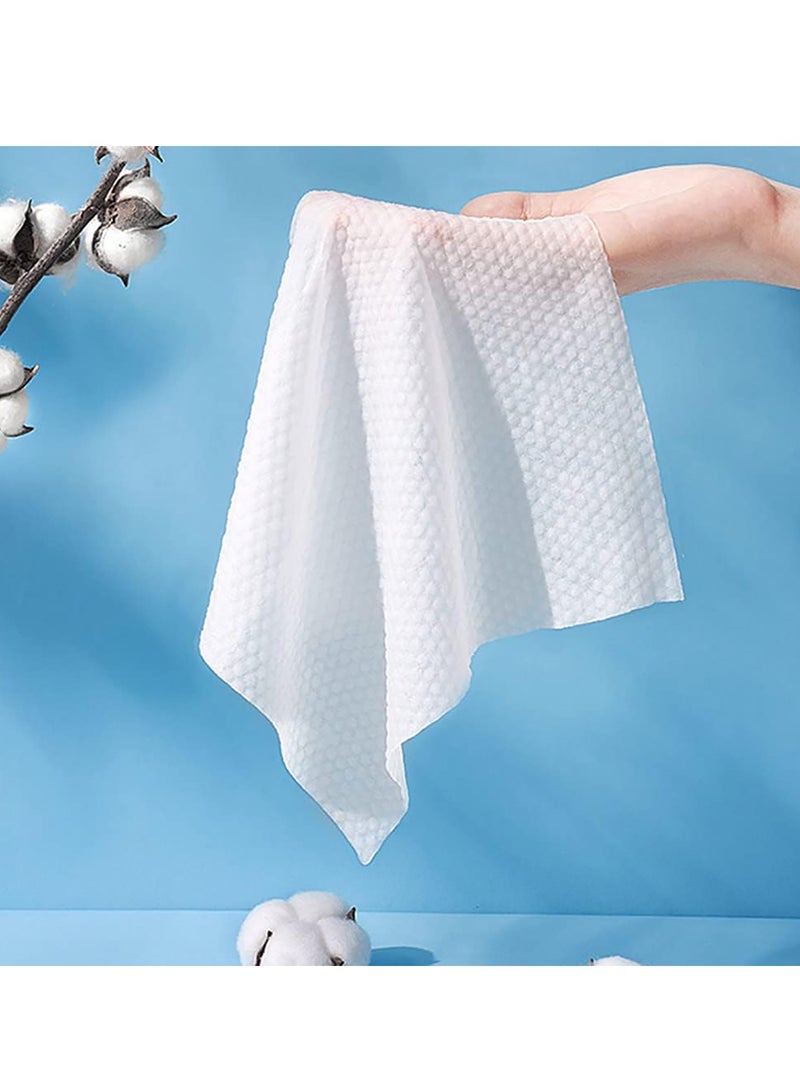 general 6 Pack Disposable Face Towel, Extra Thick Cotton Face Cloths, 100% Cotton Lint-Free Unscented Dry Wipe Facial Tissue, Make Up Removing Facial Tissue Ultra Soft, for Sensitive Skin - Image 2