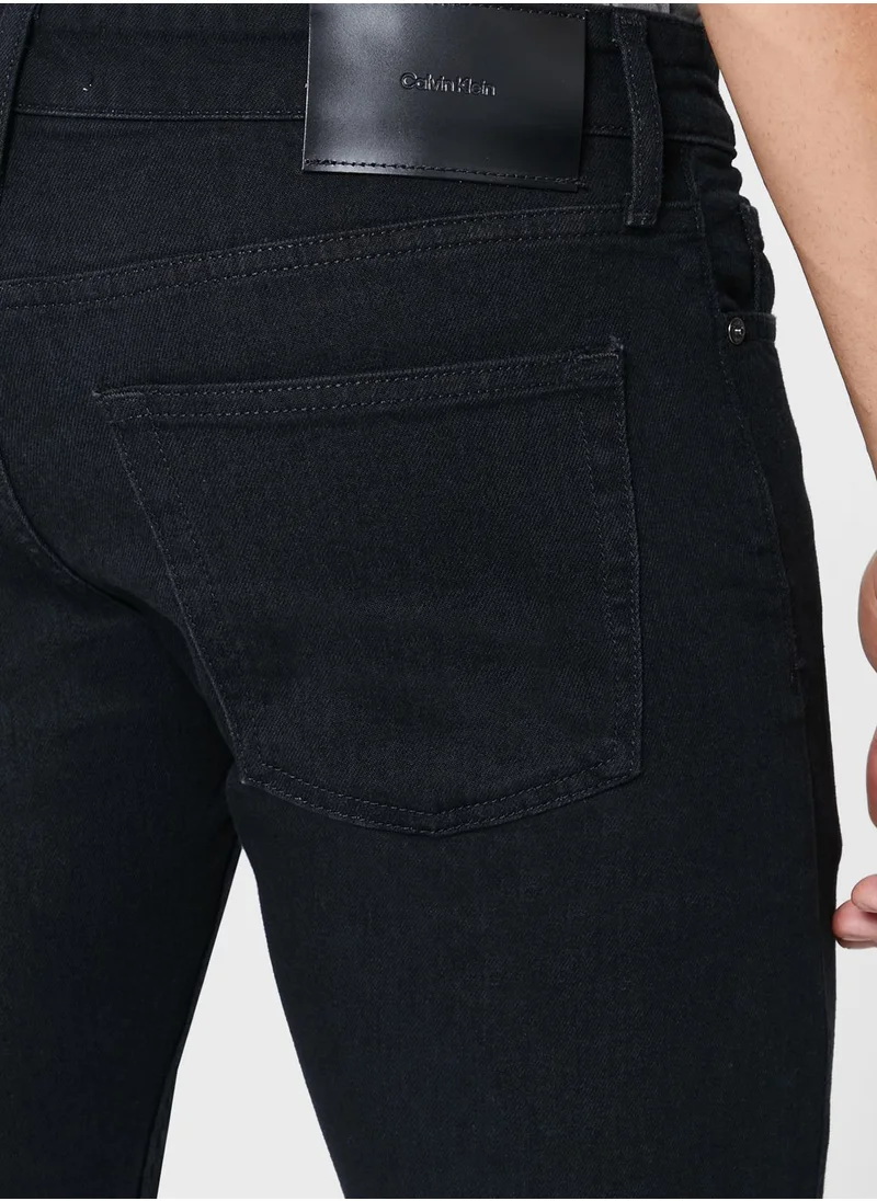 CALVIN KLEIN Casual Slim Fit Rinse Jeans