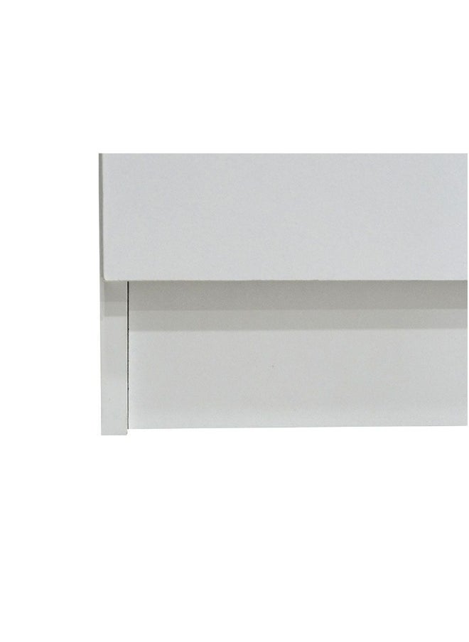 DANUBE HOME - Supreme 2-Door Wardrobe With Mirror For Hanging Clothes Extra Sturdy Rack Storage Organiser Modern Design Space Saving Cabinets For Bedroom - White - Image 1