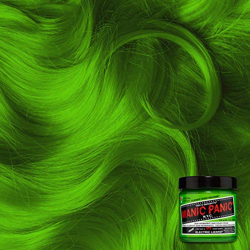 MANIC PANIC Classic Electric Lizard Semi Permanent Hair Color - Bright Neon Green Hair Dye for Women & Men That Lasts 4-6 Weeks - Vegan, Ammonia & Cruelty-Free - Create & Mix Custom Shades (4oz) - Image 4