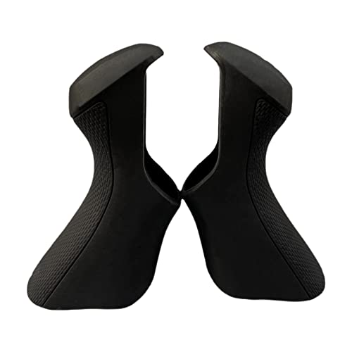 NELboNs Bicycle Brake Lever Hoods Compatible with Shima no Ultegra ST-6870,Silicone Road Bike Shift Grips,Bike Brake Cover Protector for ST-6870,Pair of Black - Image 1