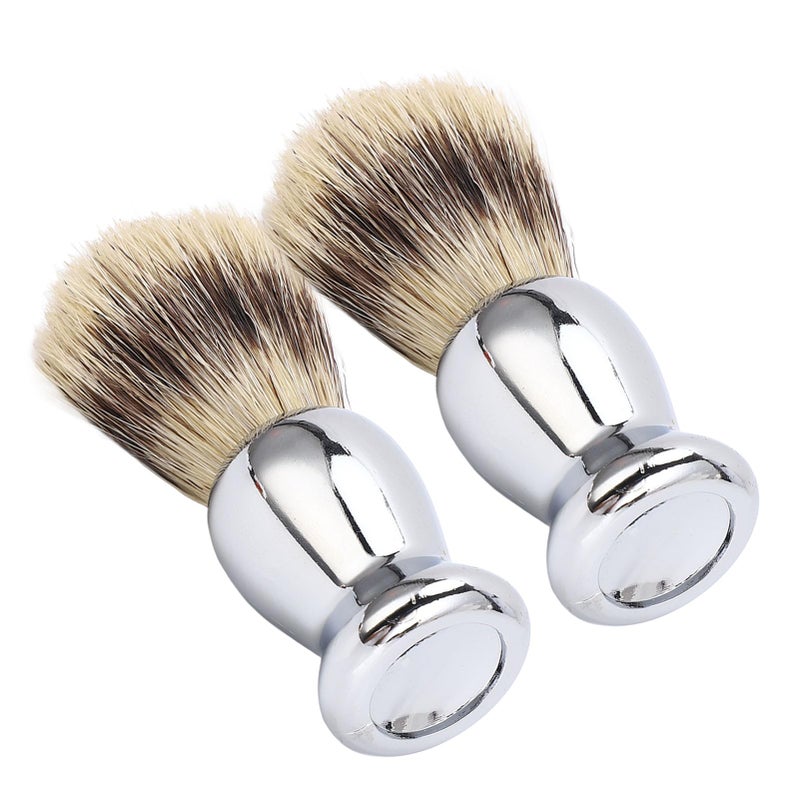Men Shaving Brush Soft Synthetic Bristles Dense Lather Beautiful Handle Design Beard Grooming Skin Care - Image 2