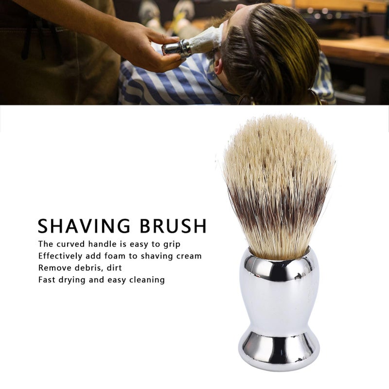 Men Shaving Brush Soft Synthetic Bristles Dense Lather Beautiful Handle Design Beard Grooming Skin Care - Image 3