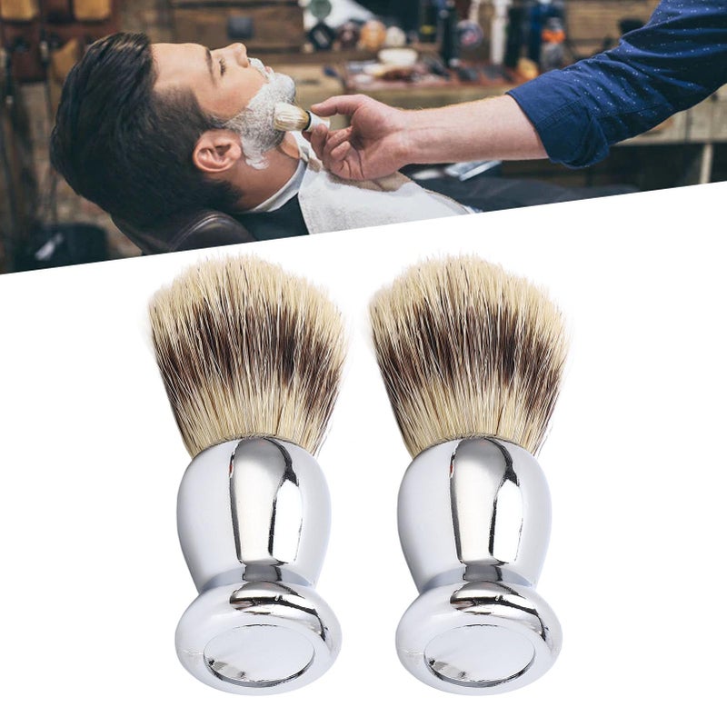 Men Shaving Brush Soft Synthetic Bristles Dense Lather Beautiful Handle Design Beard Grooming Skin Care - Image 5