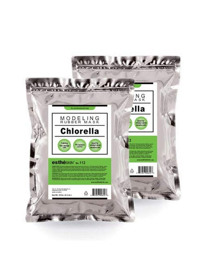 estheskin - No.112 Chlorella Modeling Mask Powder For Professional Facial Treatment 35 Oz. (2 Pack) - Image 1
