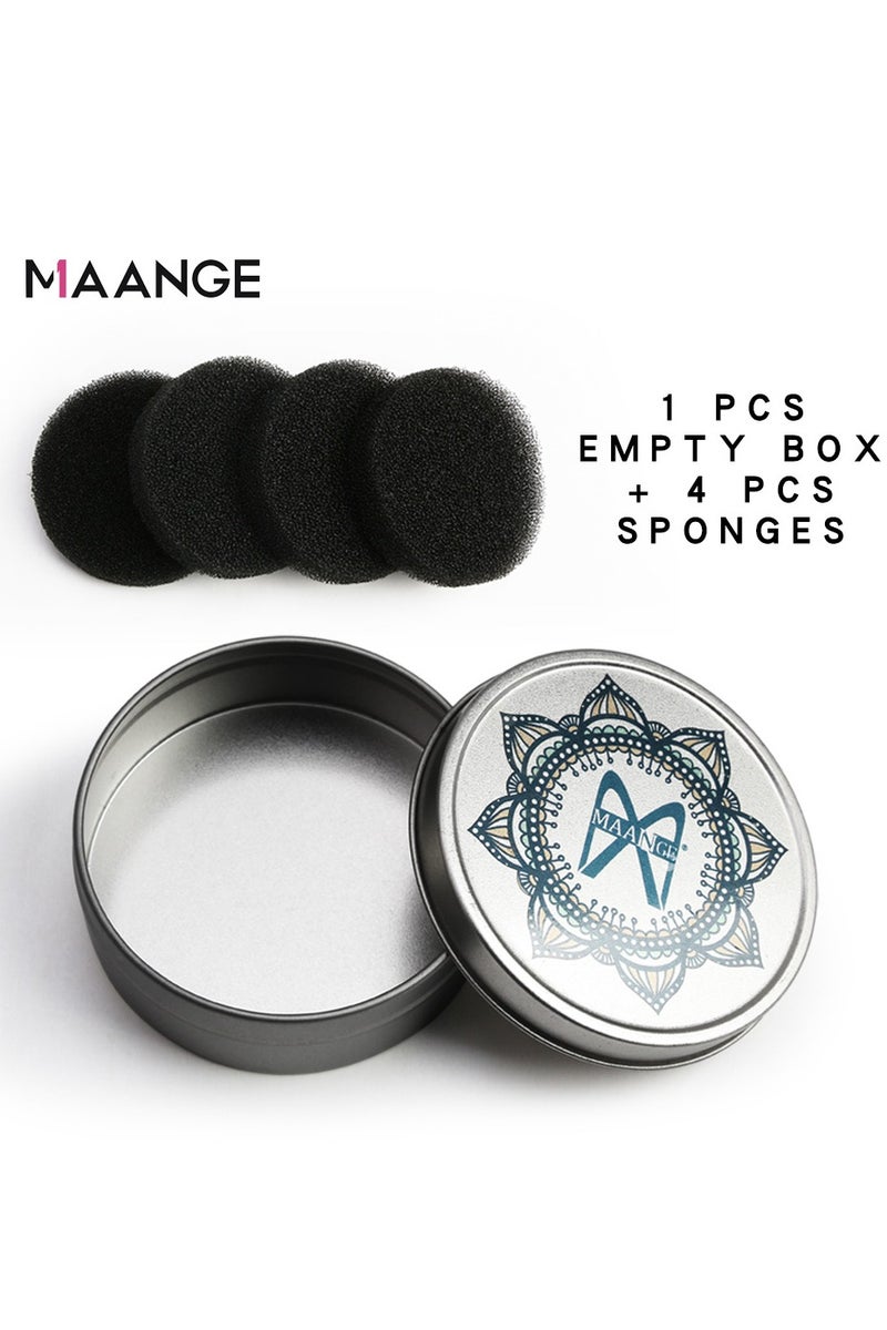 MAANGE Portable Makeup Brush Cleaning Box, Smart White Detection, 4 Sponge Refills, Instant Dry Cleaner, Compact Travel Makeup Tool - Image 2