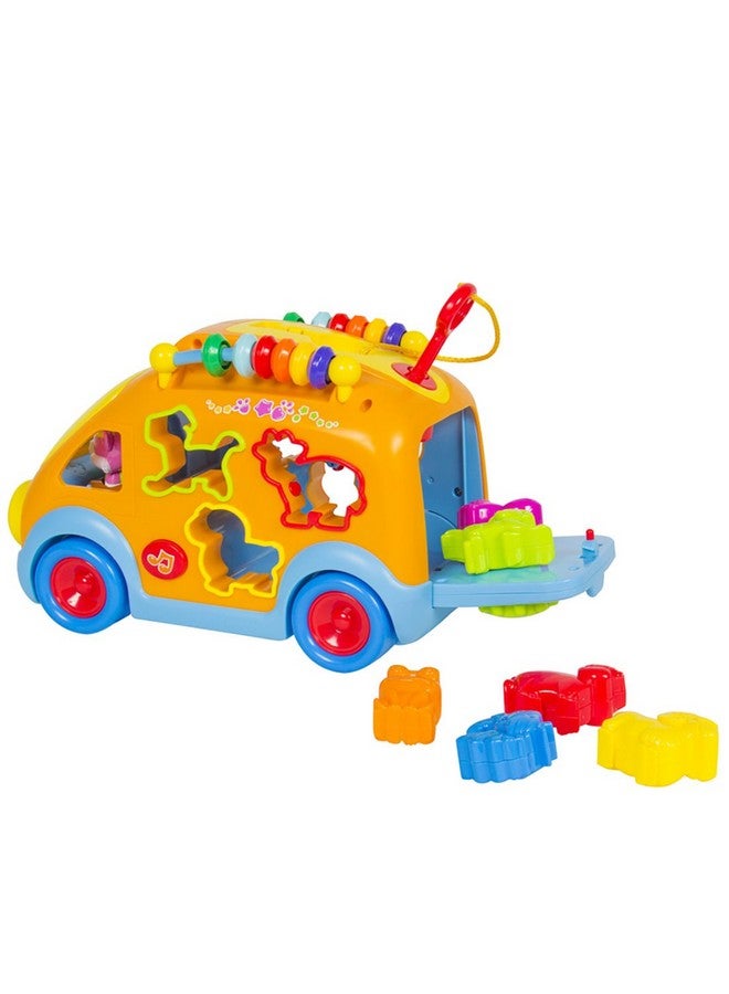 Kiditos Innovative Vehicle Happy Bus Toy With Music&Lights&Blocks Learning Educational Toy,Multi  - Image 3