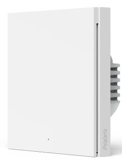 Aqara H1 Smart Wall Switch Single Rocker Global version,Zigbee 3.0 Protocol, No Neutral, Round Wall Box Support -White