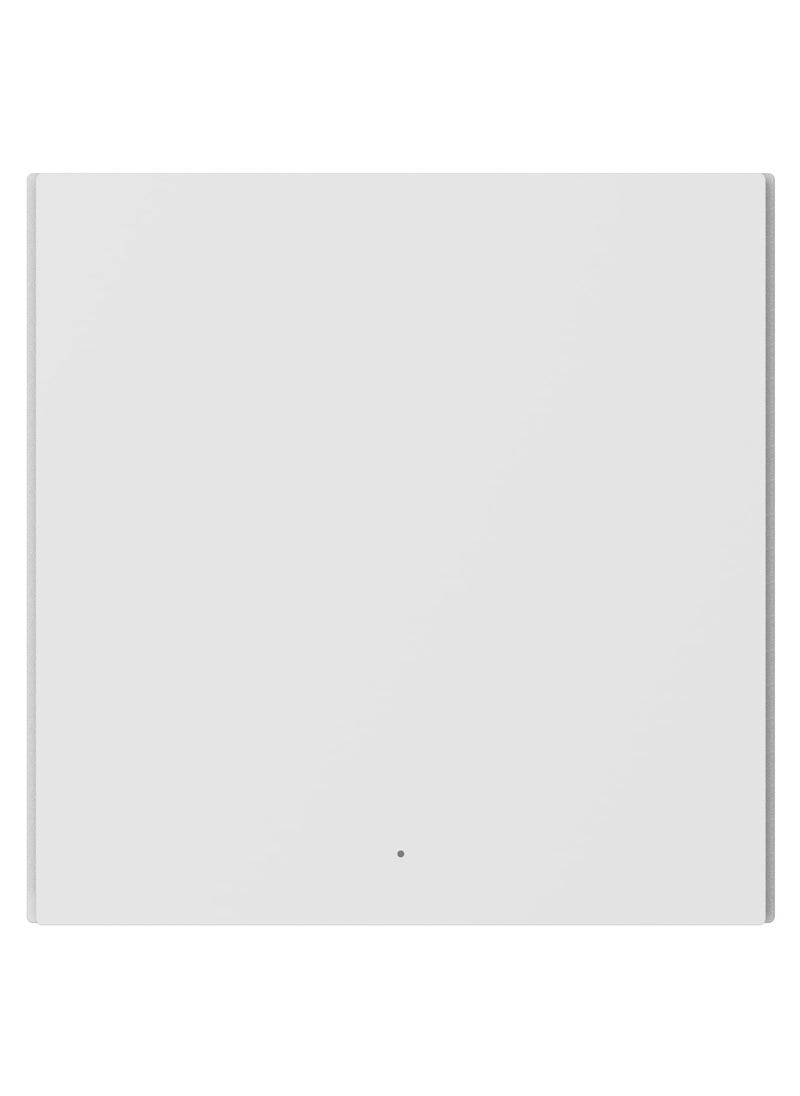 Aqara - Aqara H1 Smart Wall Switch Single Rocker Global version,Zigbee 3.0 Protocol, No Neutral, Round Wall Box Support -White - Image 1