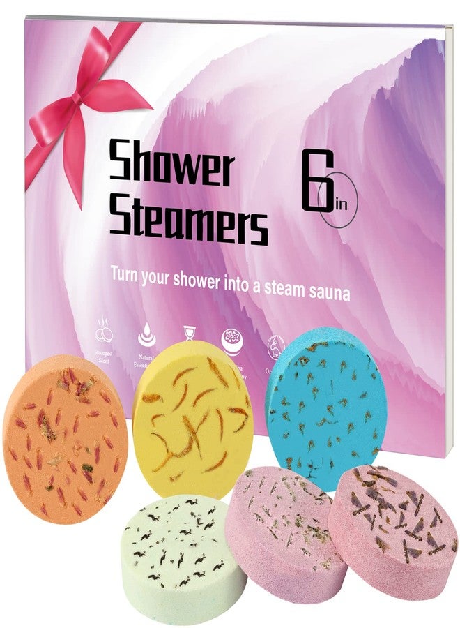 JClover Shower Steamers Aromatherapy Shower Bombs Christmas Self Care Relaxation Gifts for Women and Men Includes Eucalyptus for Shower -XL 6packs - Image 1