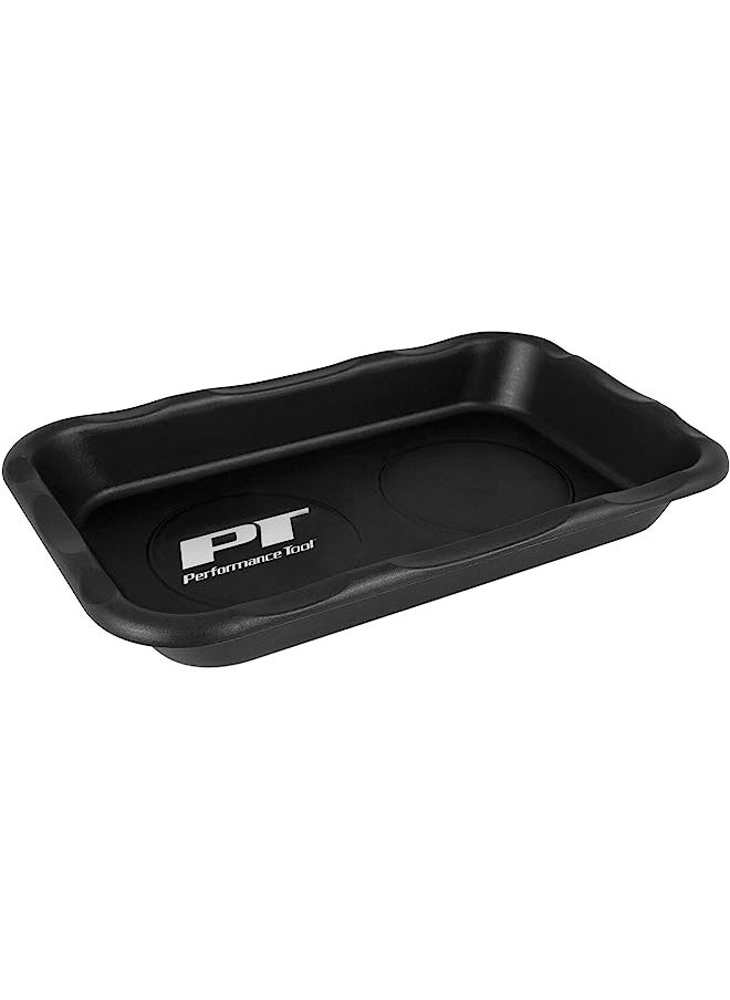 Performance Tool أداة W1285 صينية مغناطيسية كبيرة للصواميل والمسامير للمرائب وورش العمل، باللون الأسود، 6 × 10 بوصة  - Image 1
