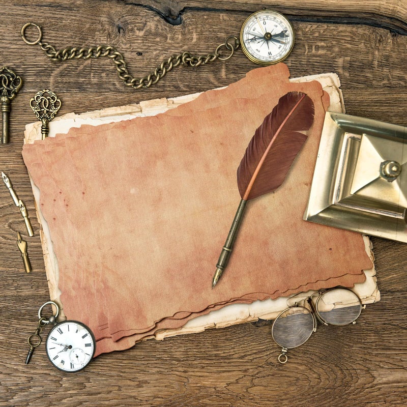 Harloon 50 Pcs Vintage Old Looking Cotton Watercolor Paper Cardstock Blank 200 GSM Thick Antiqued Deckle Edge Virgin Paper for Drawing Writing Printing Invitations Greeting (4x6 Inch) - Image 5