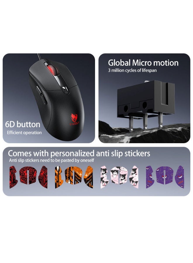 T-WOLF G550 Gaming Mouse Anti-Slip Grip Tape - Image 4