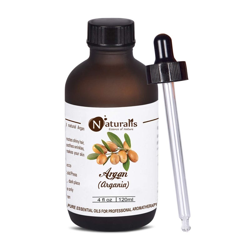 Naturalis Essence of Nature Pure Cold Pressed Moroccan Argan Oil for Hair Skin AntiAgeing  Face Care  120ml - Image 1