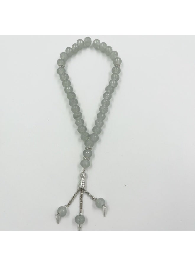 NIBEMINENT 33 Muslim Prayer Beads Gray/10mm