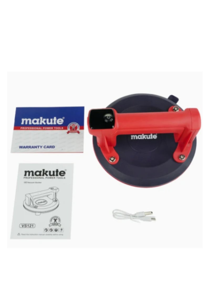 makute Vacuum Suction Holder 150KG, Electric Tile Extractor, 200mm Rubber Suction Cup for Ceramic Floor Tile Installation, 3.7V 3W Portable Lifter- VS121  - Image 5
